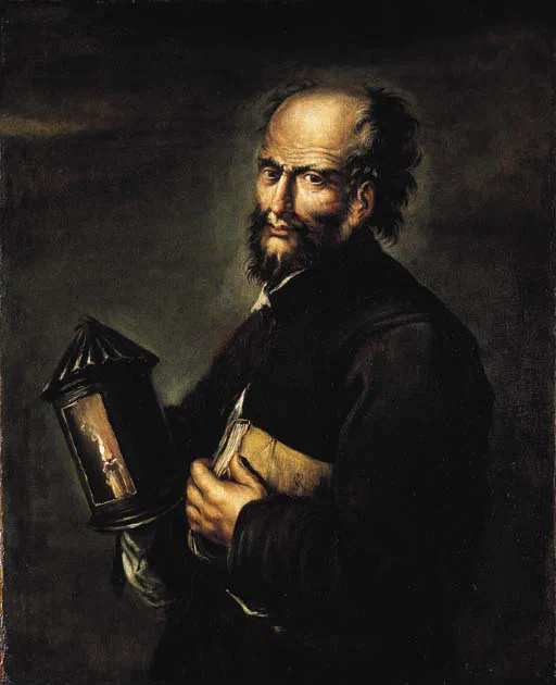 Diogenes searching for an honest man