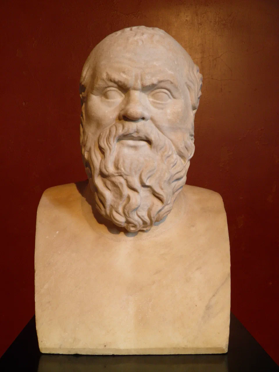 Portrait of the philosopher Socrates (479-399 BC), Roman copy of a Greek original, Neues Museum, Berlin (8169173914)