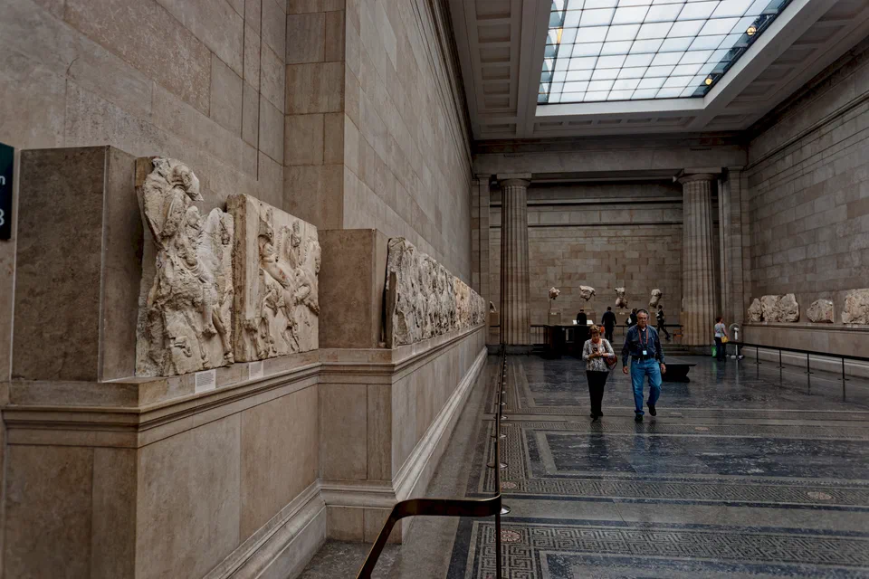 London - Great Russell Street - British Museum - Greece- Parthenon - Elgin Marbles - View SE