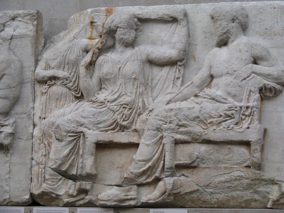 Part of the central section-East frieze-Elgin Marbles-British Museum-2
