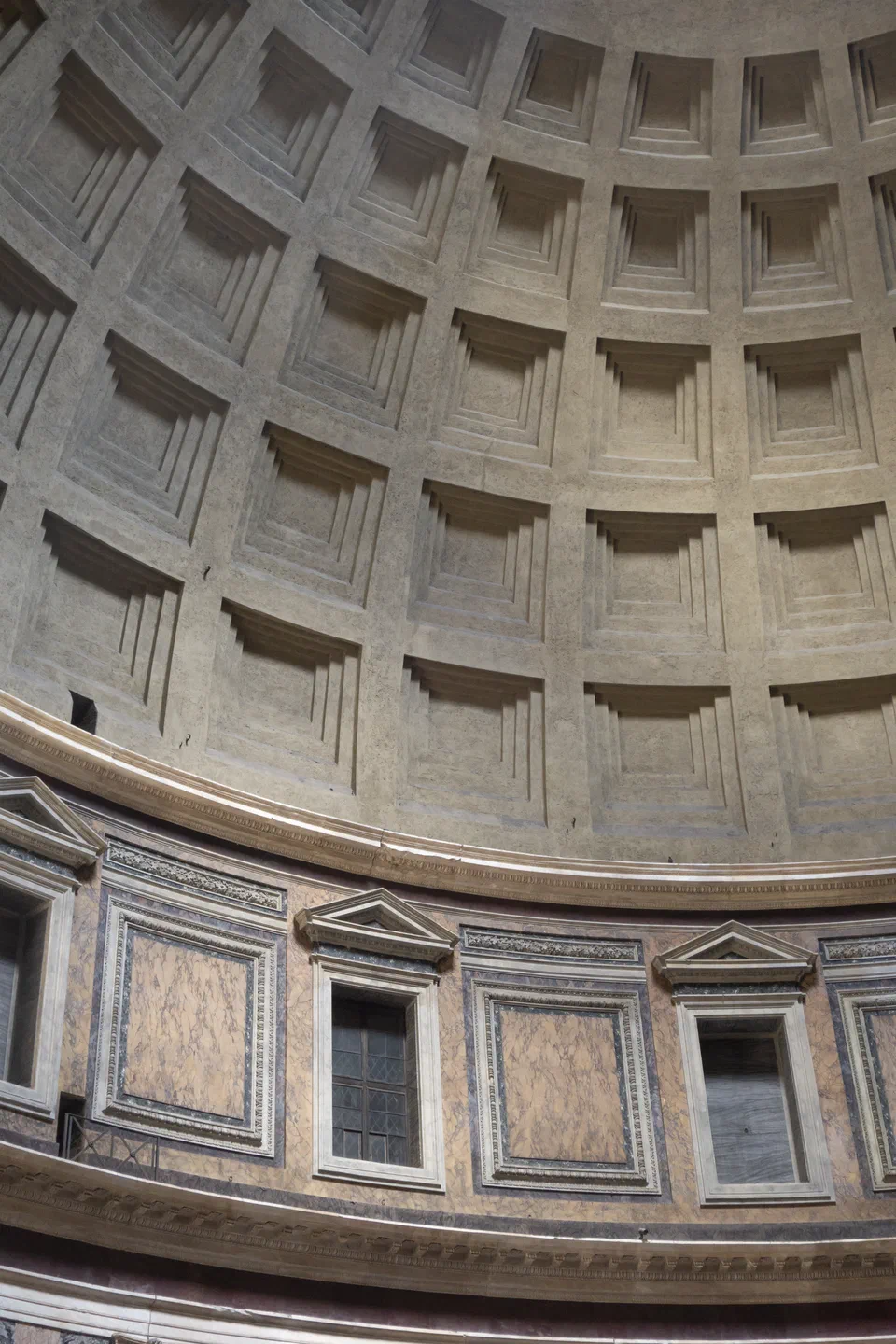 Rome Pantheon interior coffers