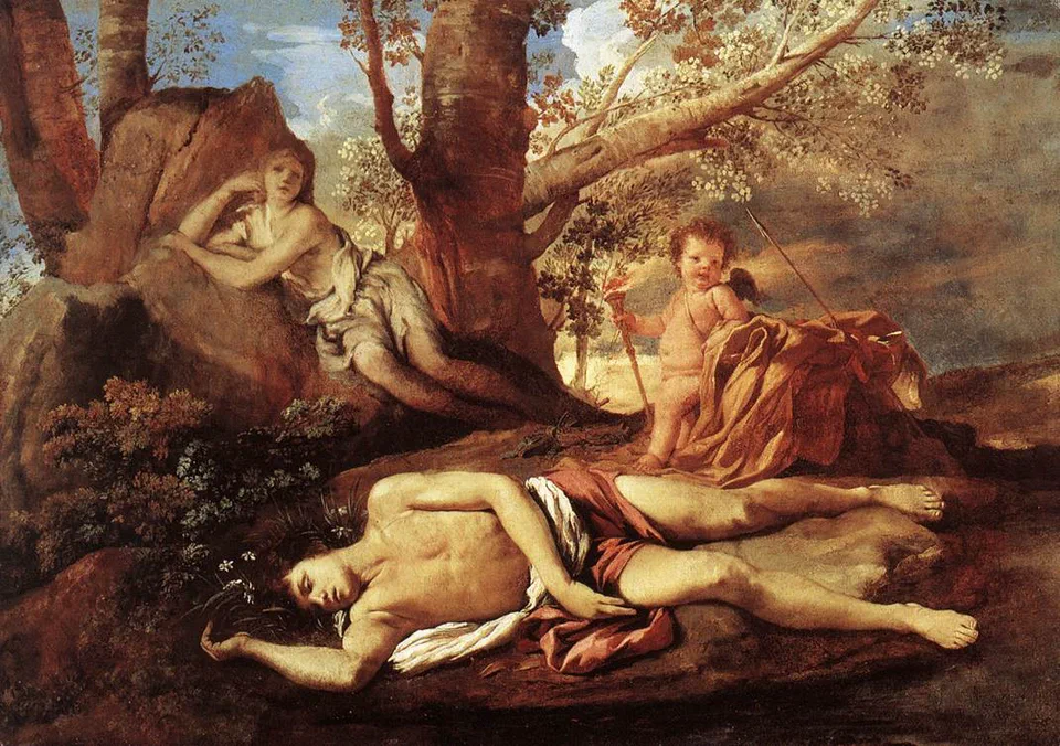 Nicolas Poussin - Echo and Narcissus - WGA18271