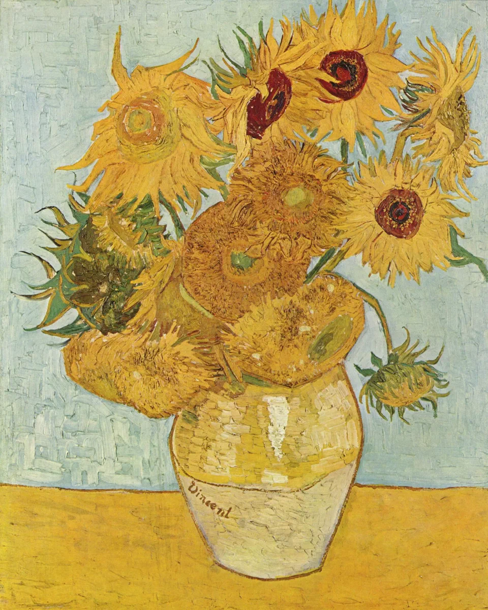 Still Life: Vase with Twelve Sunflowers