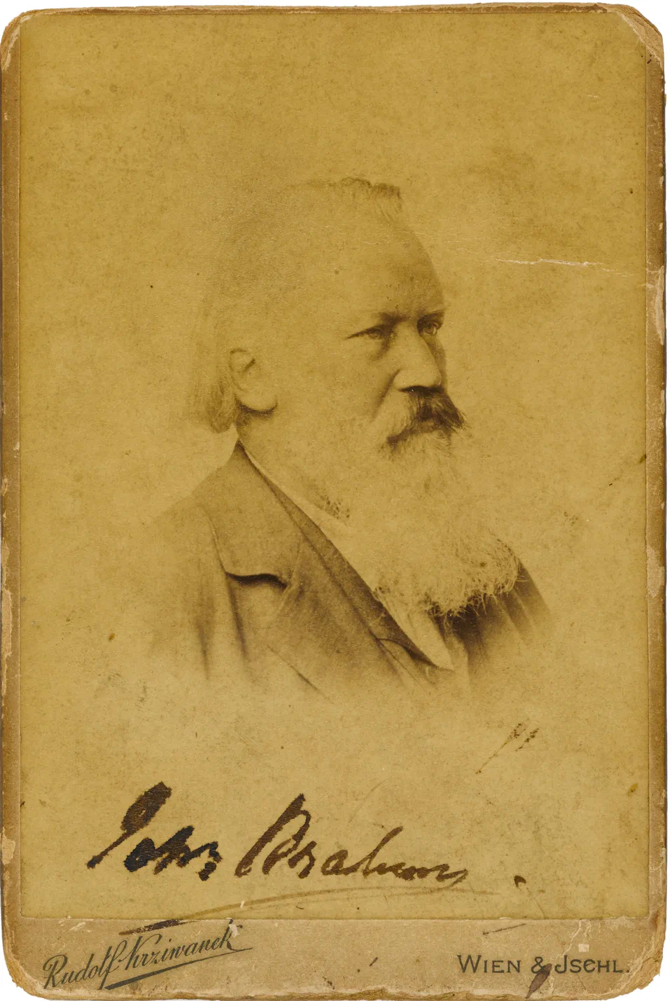 Johannes Brahms by Rudolf Krziwanek