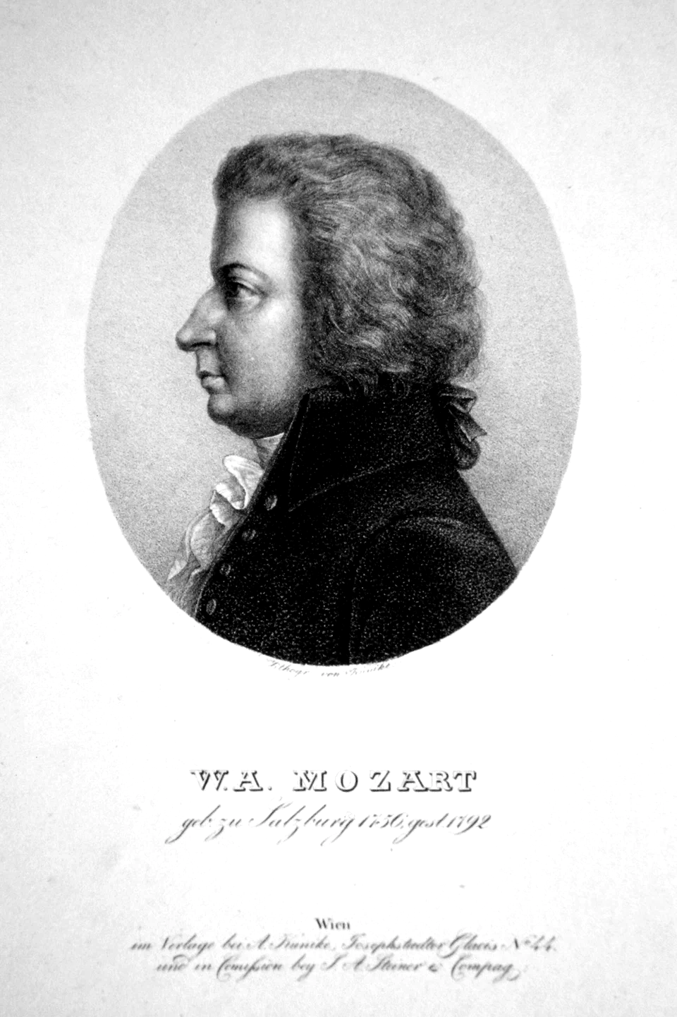 Wolfgang Amadeus Mozart Litho