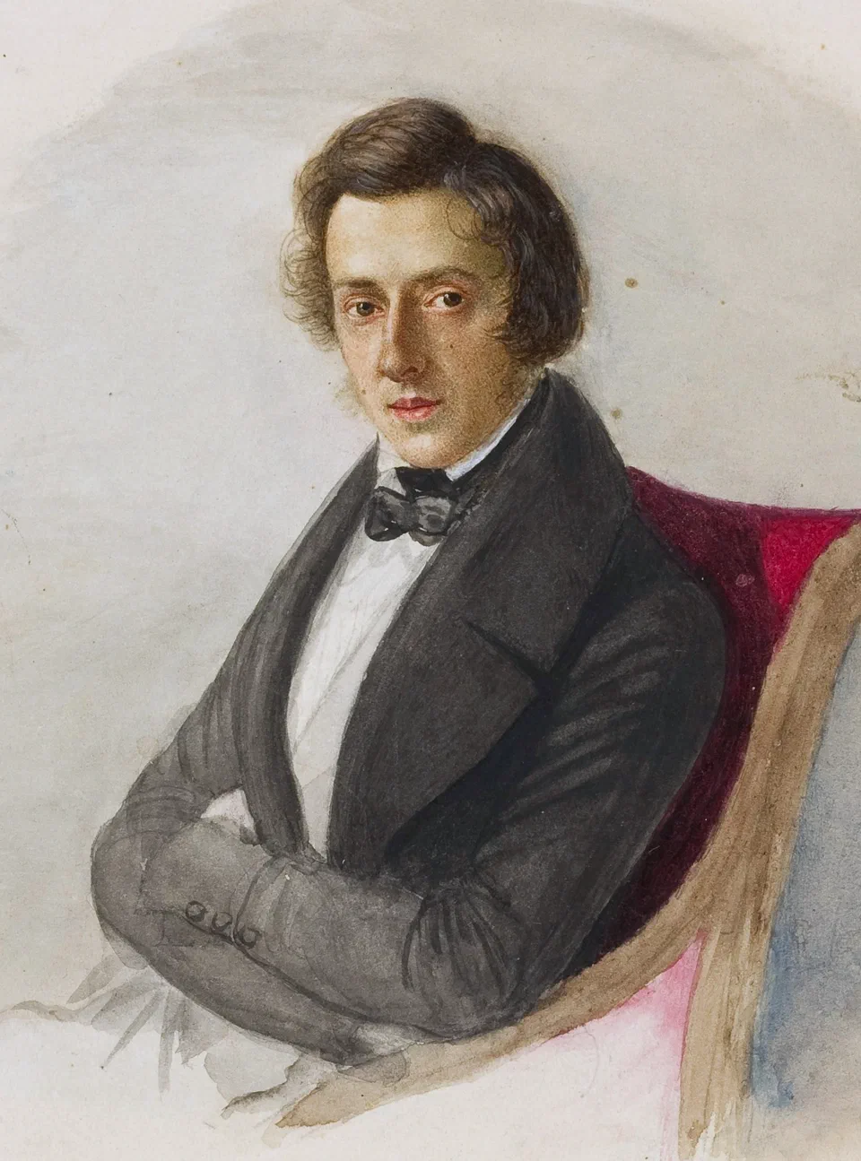 Portrait of Fryderyk Chopin .