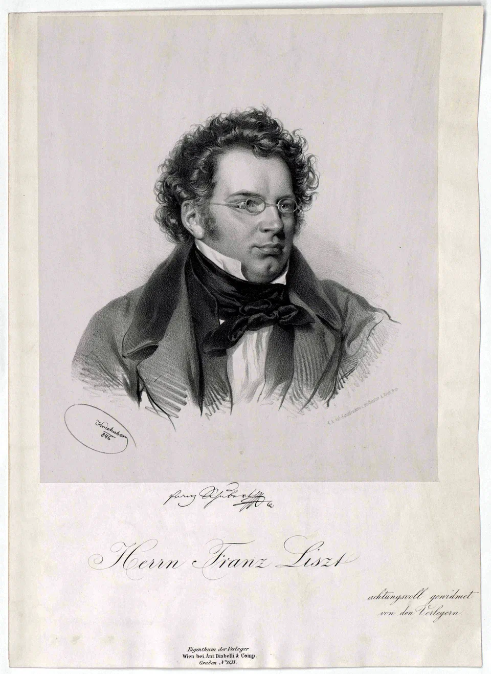 Franz Schubert Litho