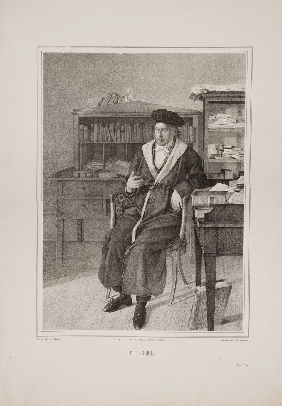 Georg Wilhelm Friedrich Hegel by Julius Ludwig Sebbers