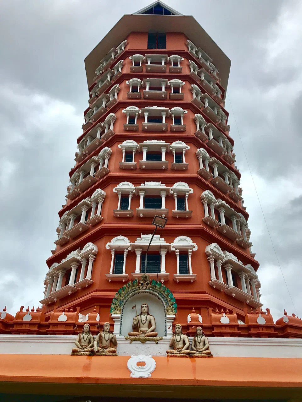 Adi Shankara Keerthi Sthambha and monastery Kalady Kerala India