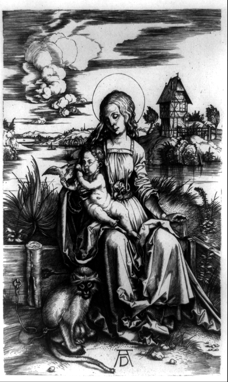 Virgin and Child with the Monkey LCCN2002736573